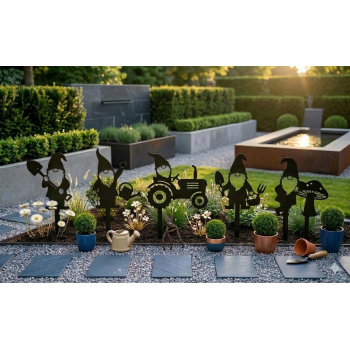 Krasnale - ozdoba odgrodowa - 5szt (kpl)